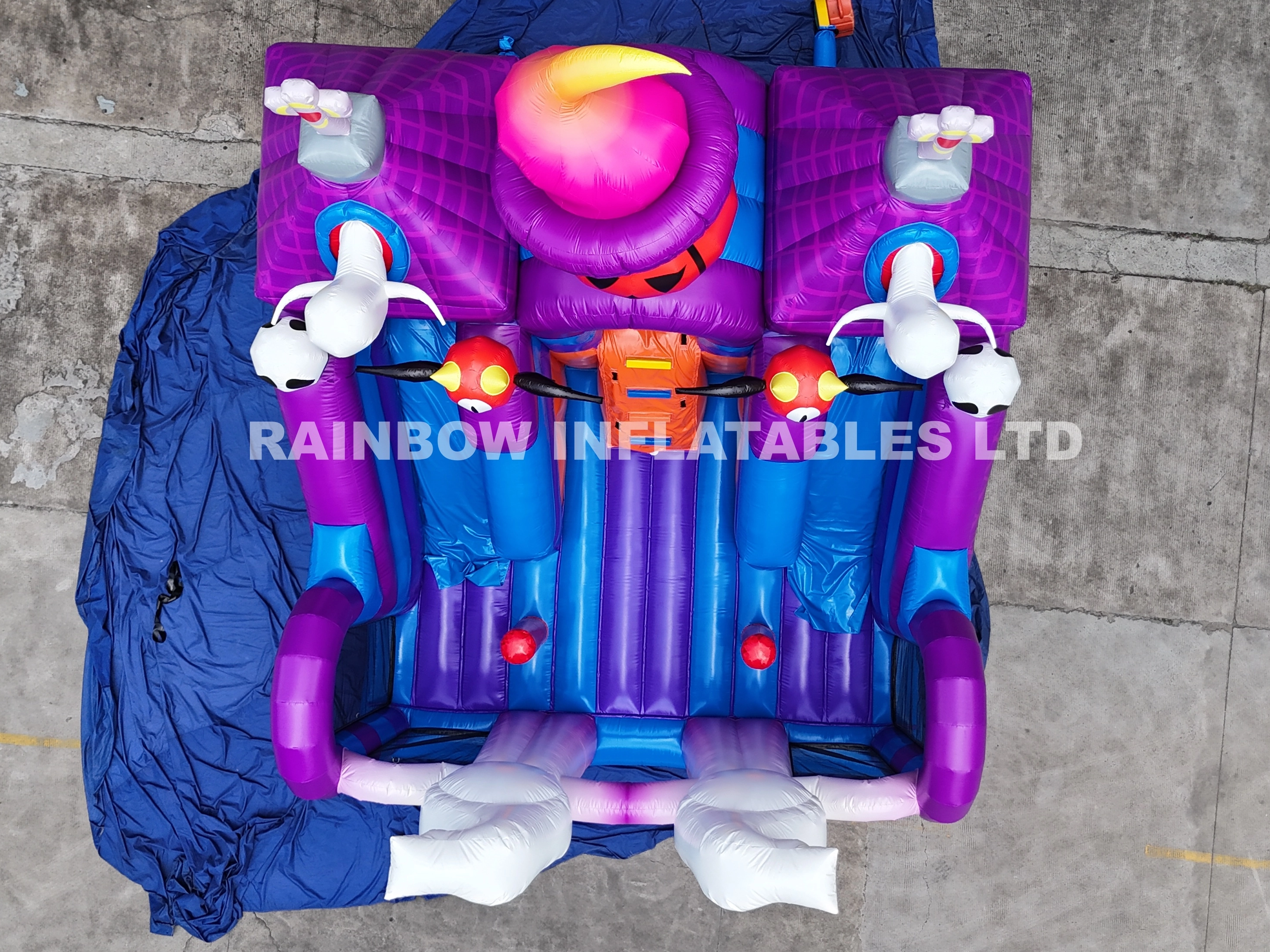Inflatable Halloween Witch Combo Inflatable Haunted House Bouncy Castle
