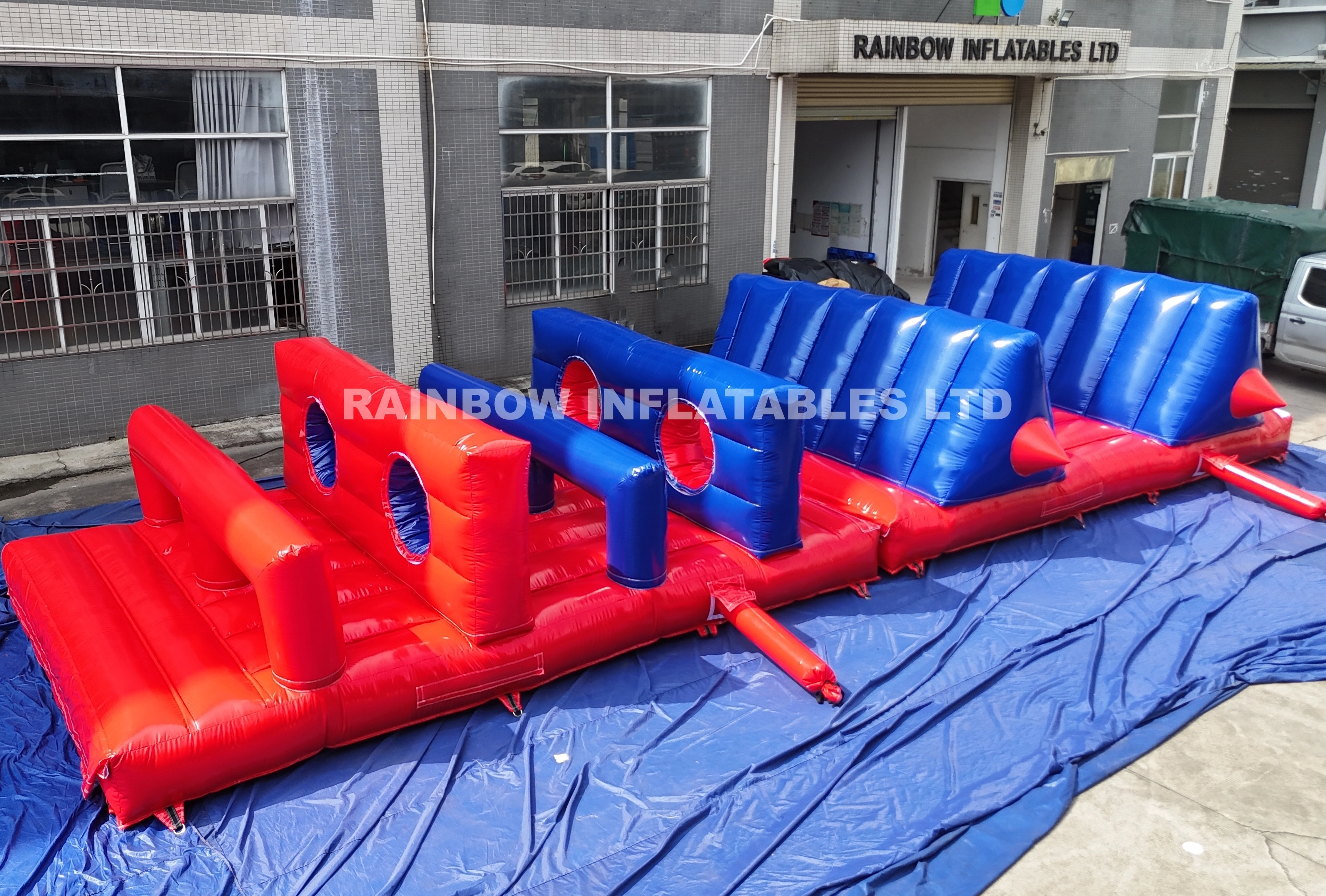 Commercial Grade Dual Lane Inflatable Obstacle Course