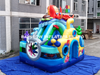 Exciting Ocean Wave Inflatable Bouncy Castle and Slide
