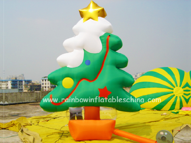 RB20011（4-6m） Inflatable rainbow christmas tree for sale 