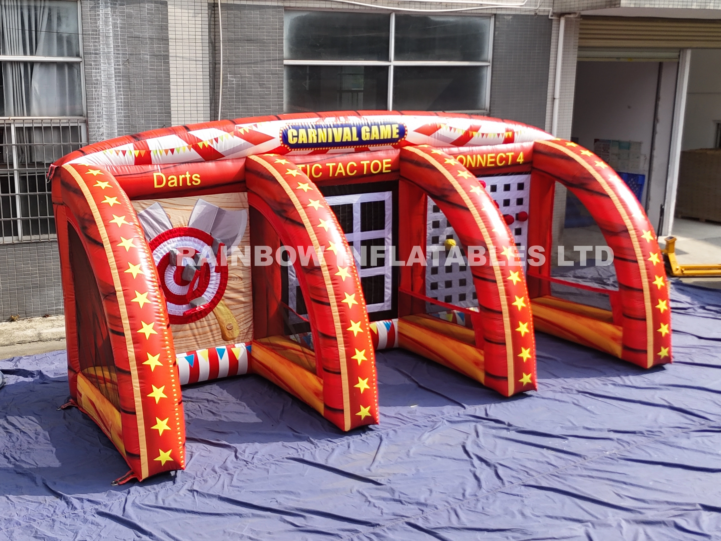 Carnival-Style 3-in-1 Inflatable Throwing Game