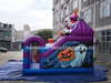 Halloween Theme Commercial Inflatable Bouncy Castle with Skull and Pumpkin Design for Kids Party