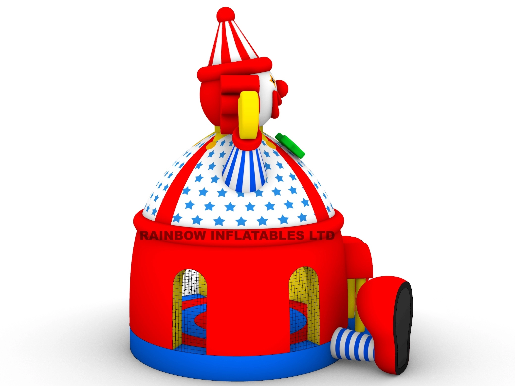 Giant Circus Theme Inflatable Clown Jumping House