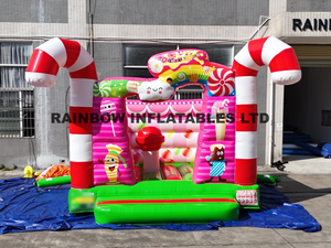 Candy-Themed Inflatable Bounce House