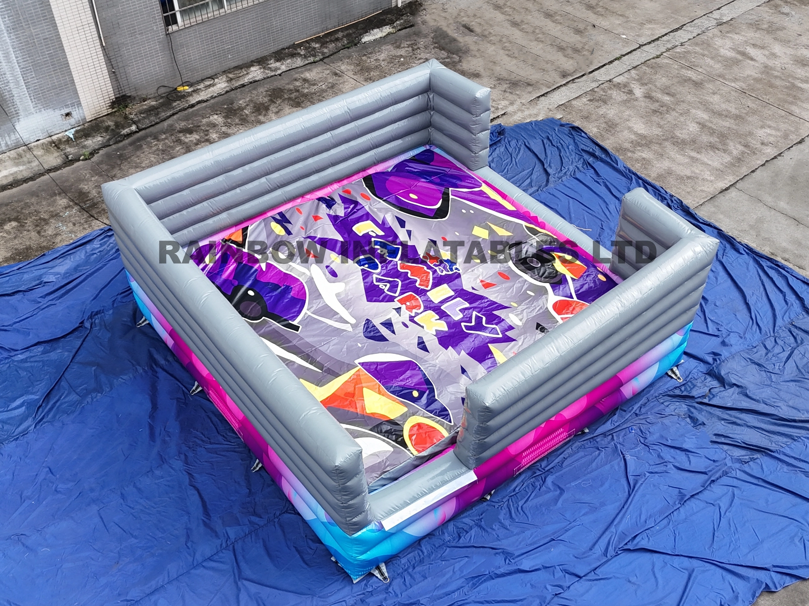 Kids bumper play zone,Party rental inflatable,Inflatable mat with safety bumpers