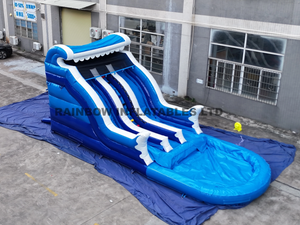 Big Commercial Inflatable Water Slide with Pool for Children