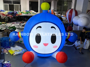 Blue Cartoon Egg Character Inflatable Toy for Kids Party