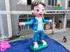 Custom inflatable glowing cartoon boy