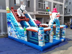 Polar Bear Inflatable Slide Obstacle Perfect for Kids