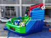 Inflatable world cup crazy slide 