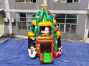 Inflatable Christmas tree trampoline with ball pit for kids