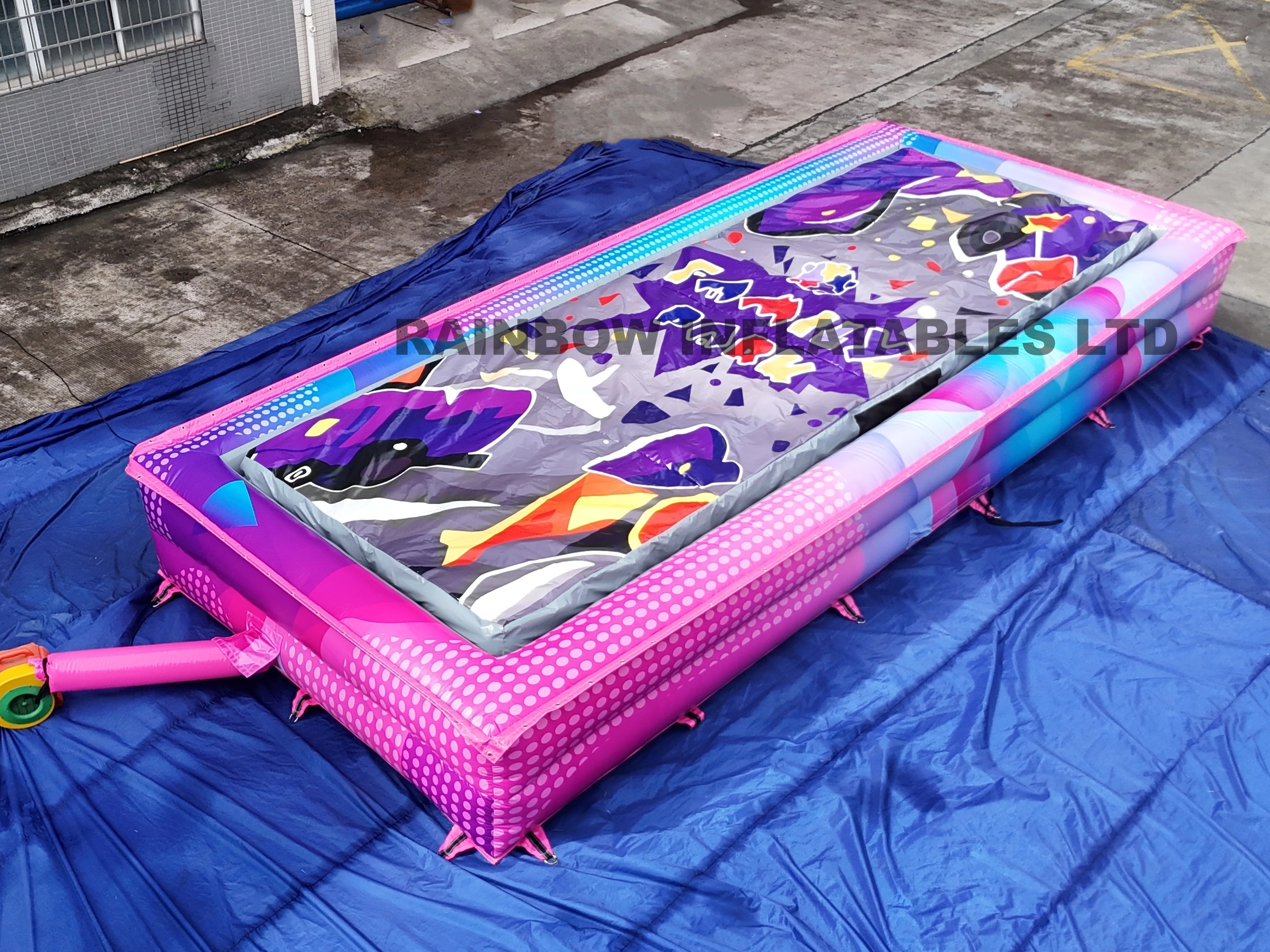 Racing themed play pad,Colorful inflatable enclosure,Outdoor party inflatable
