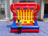 Inflatable Basketball Connect 4 Game with 6 Hoops, Shooting Challenge Arcade Toy for Kids & Adults, Outdoor Carnival Party Activity