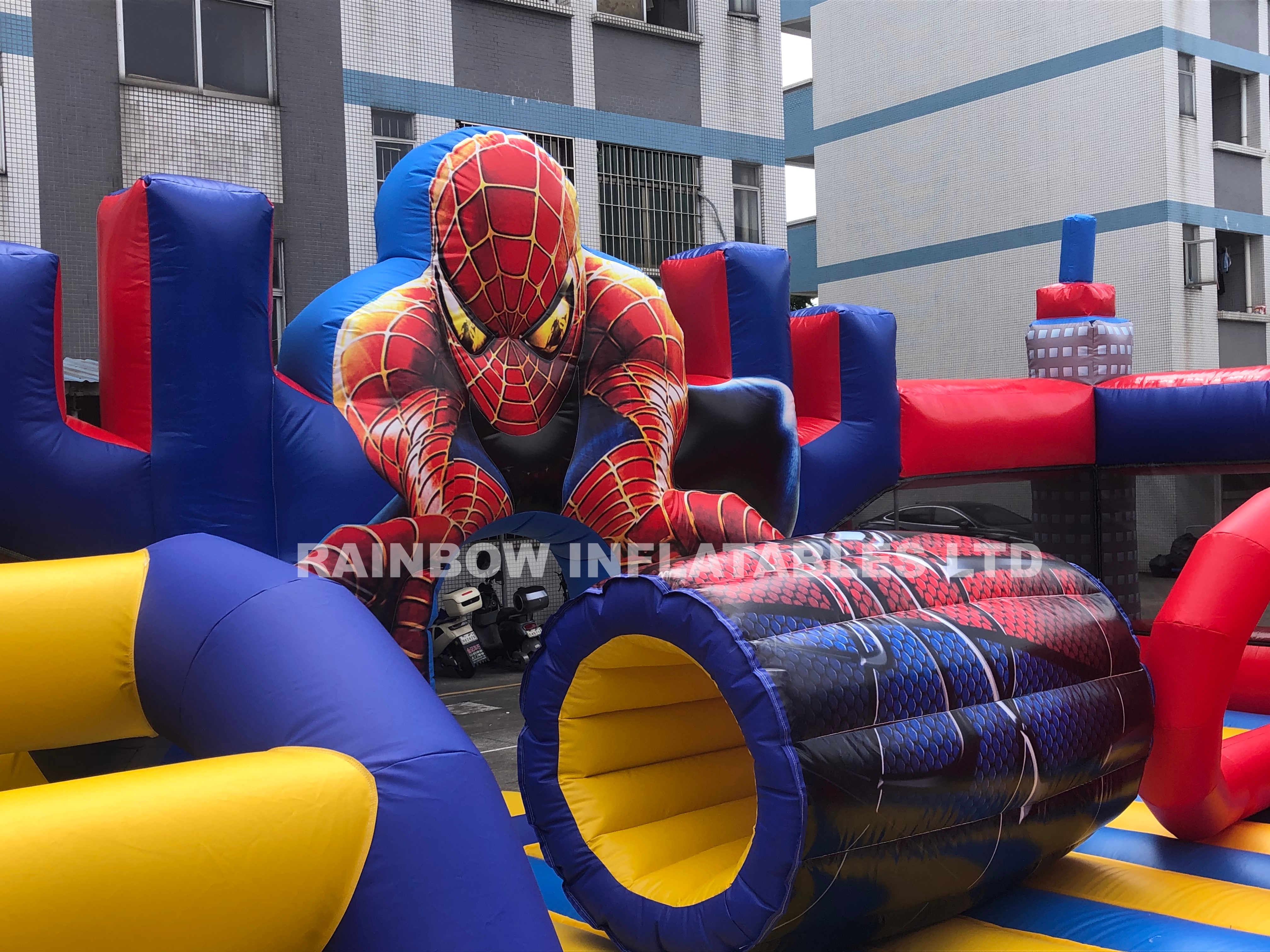 Giant Commercial Spider-man Inflatable Playground Jumping Bouncer