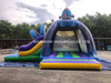 Inflatable Rocket Bouncer with Slide