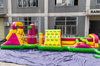 Inflatable Water Obstacle Course with Slide