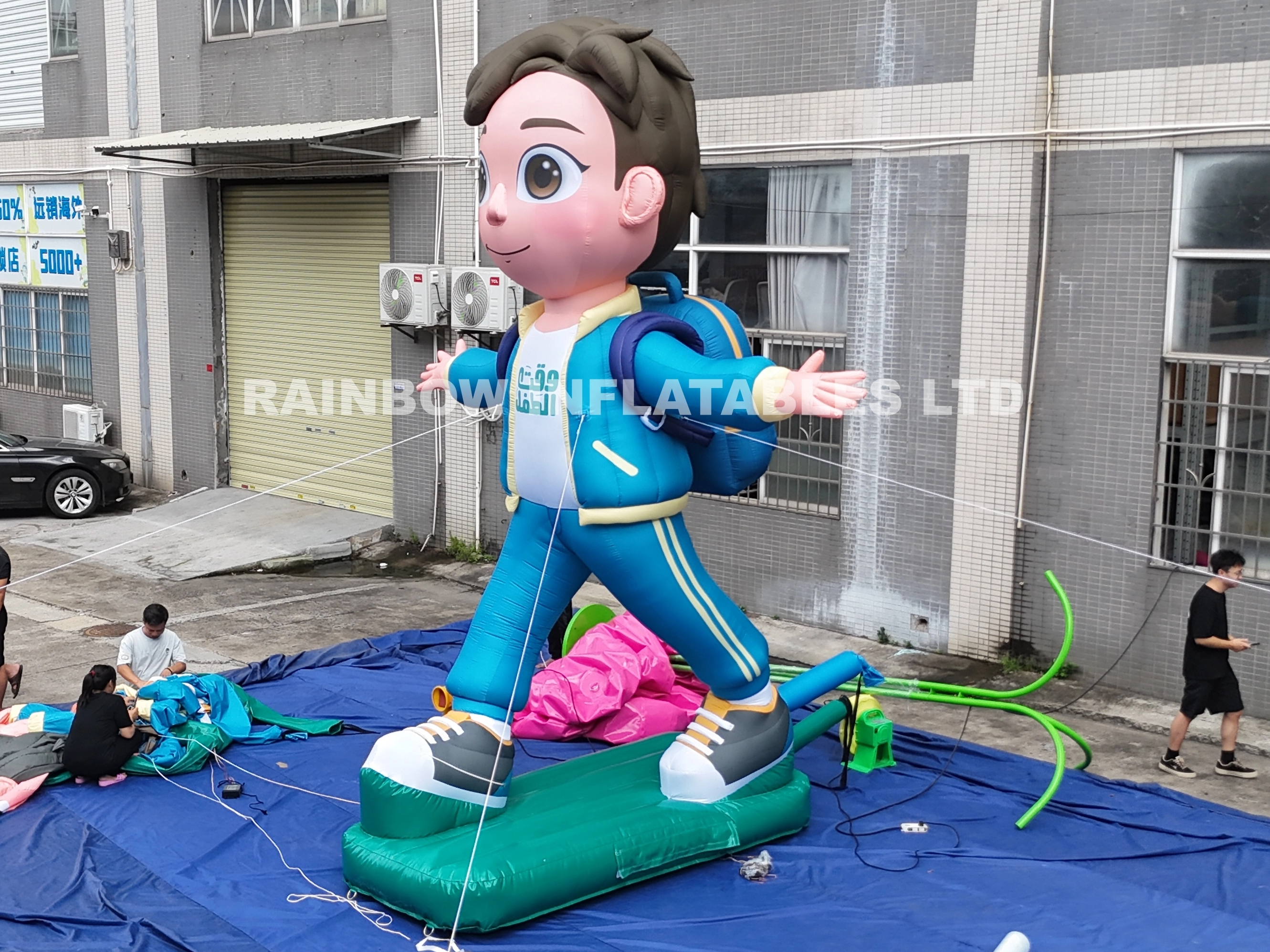 Personalized Inflatable Boy Cartoon Character