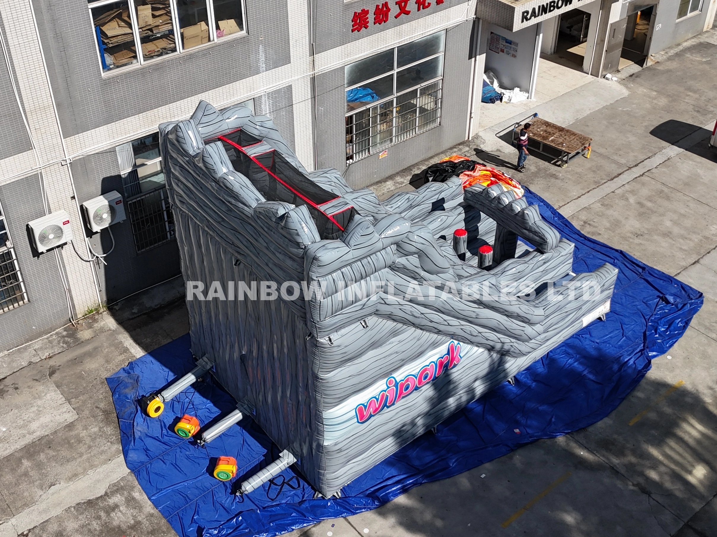 inflatable Rock climbing slide 