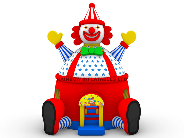 Giant Circus Theme Inflatable Clown Jumping House