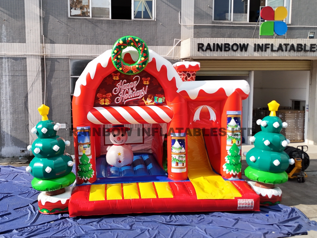 RB03009 Inflatables Christmas Tree Combo Castle for Sale 5x6m