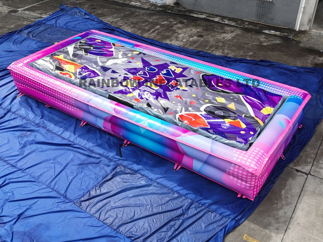 Racing themed play pad,Colorful inflatable enclosure,Outdoor party inflatable