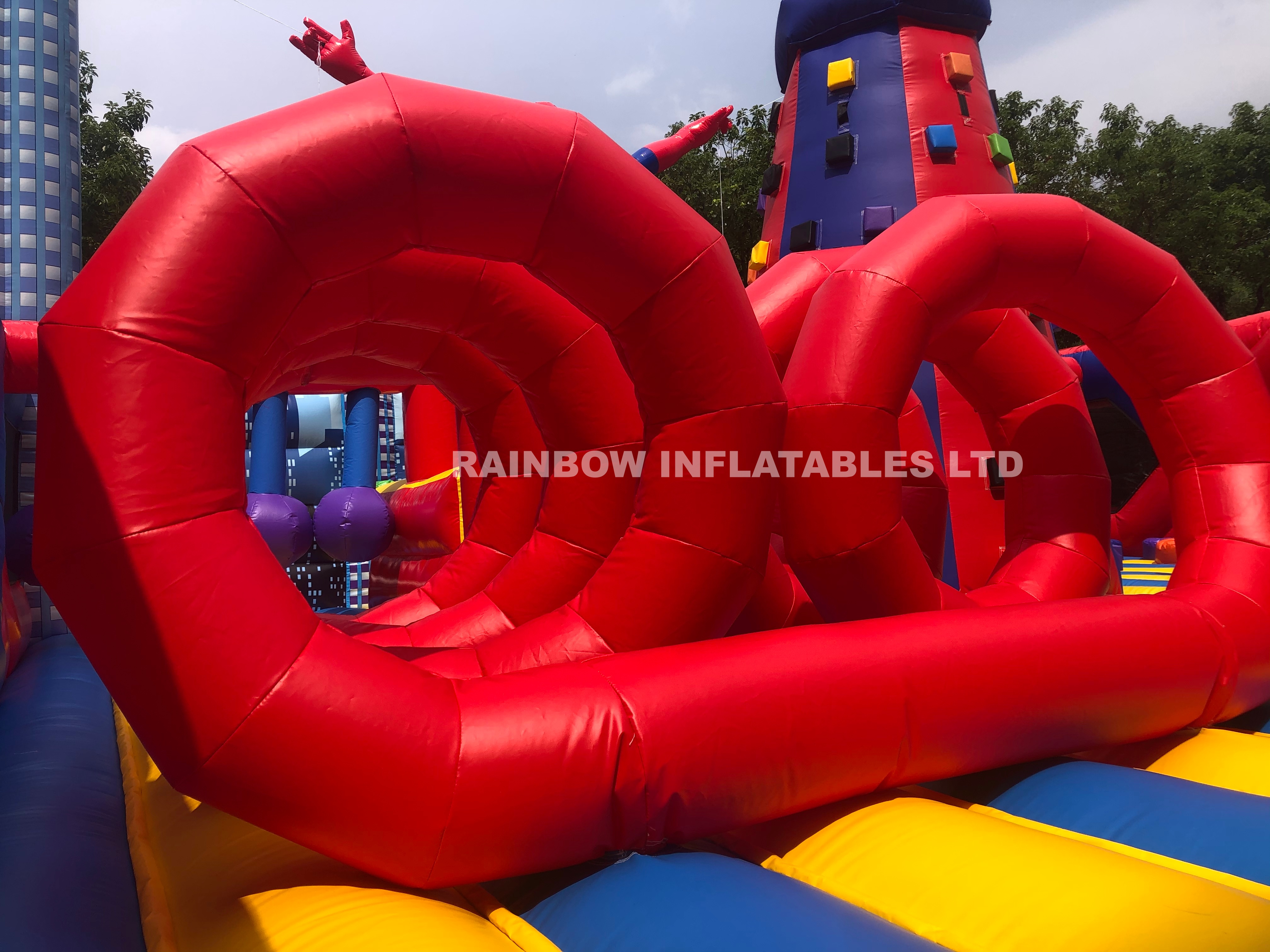 Giant Commercial Spider-man Inflatable Playground Jumping Bouncer