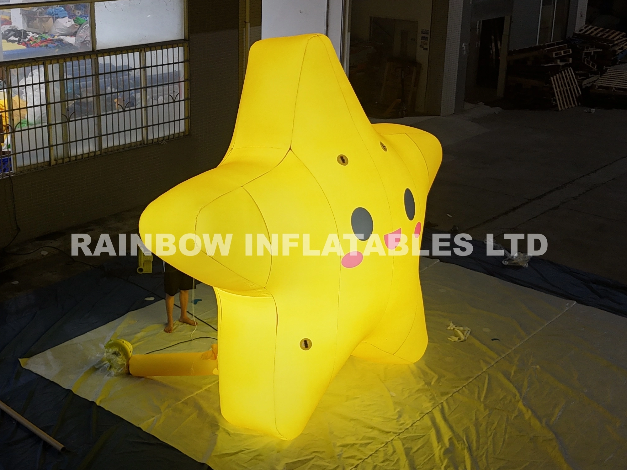 Glowing Inflatable Star Lights for Party Decor