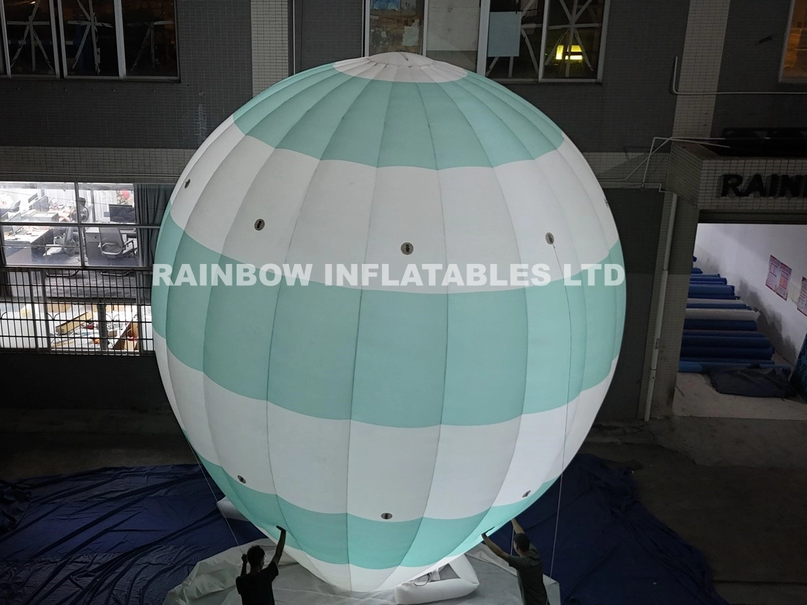 inflatable light-up hot air balloon