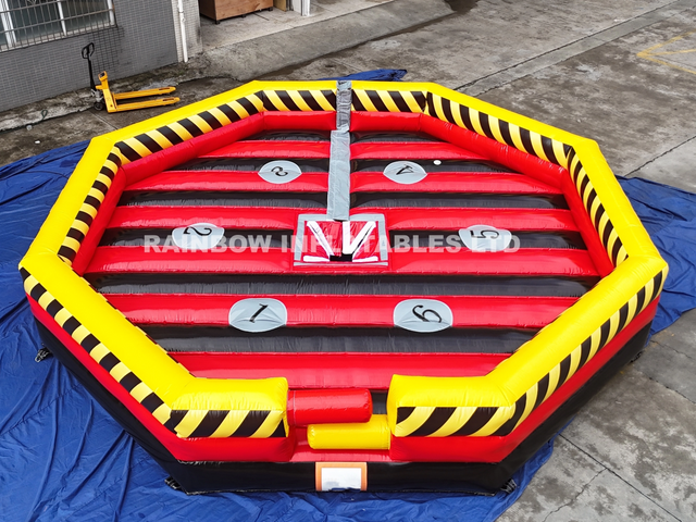 RB9124-11 Dia 7m Inflatable rodeo bull matress 