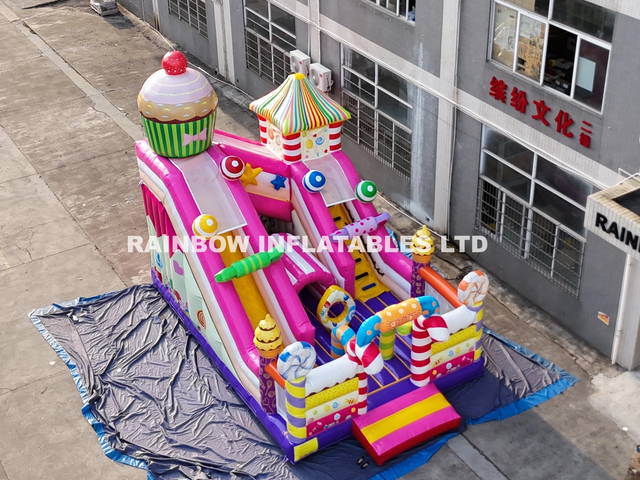 Giant Commercial Durable Sweet Candy Theme Playground Inflatable