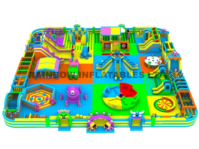 Monster Inflatable,Inflatable Theme Park,Bouncy Monster Land