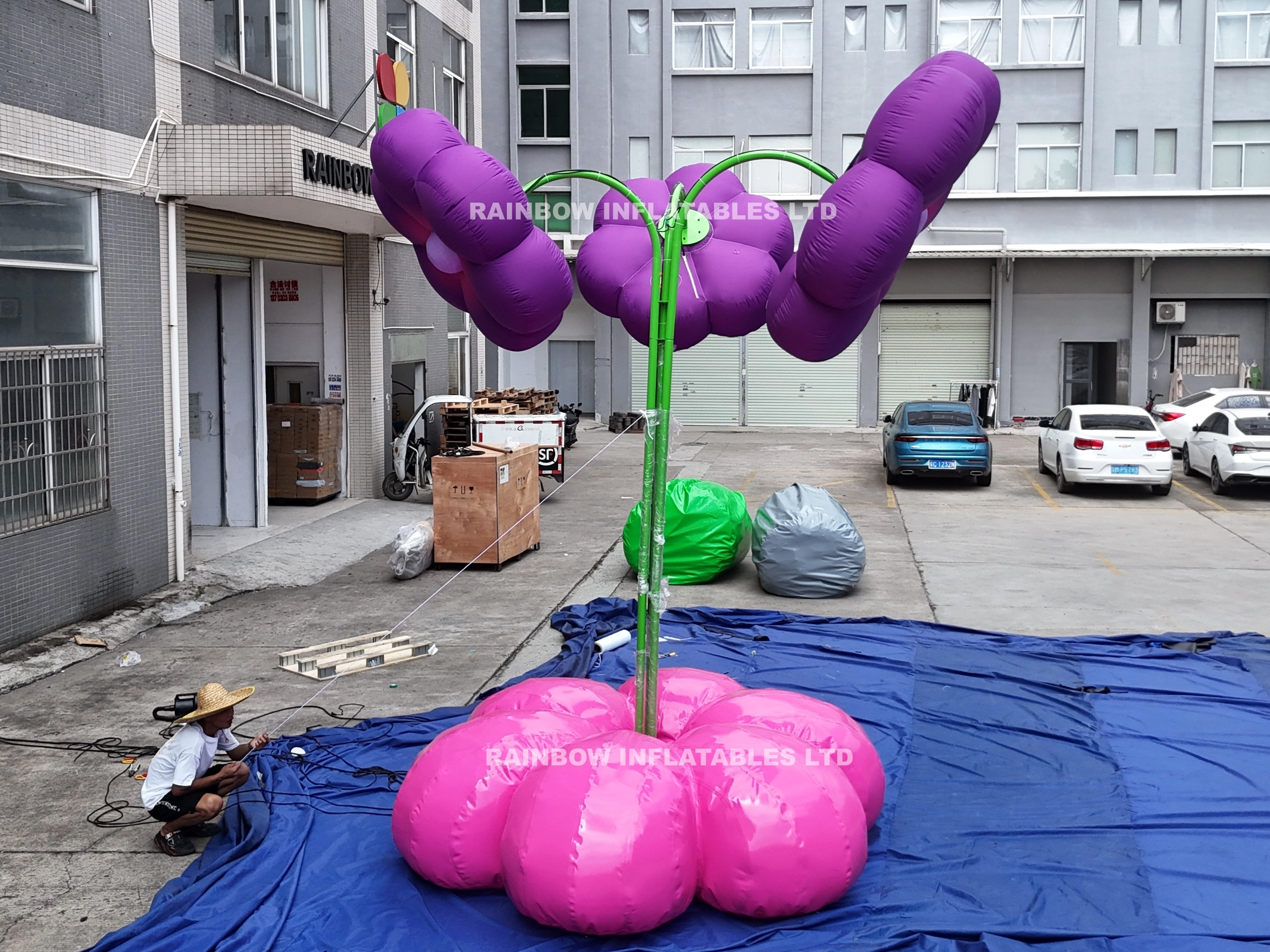 Inflatable Art Glowing Flower