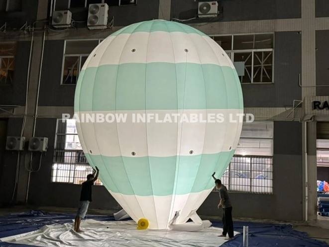 inflatable light-up hot air balloon