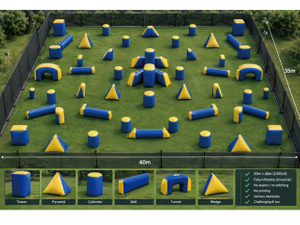  Inflatable bunker , Inflatable obstacle , Inflatable fortress , Inflatable tower